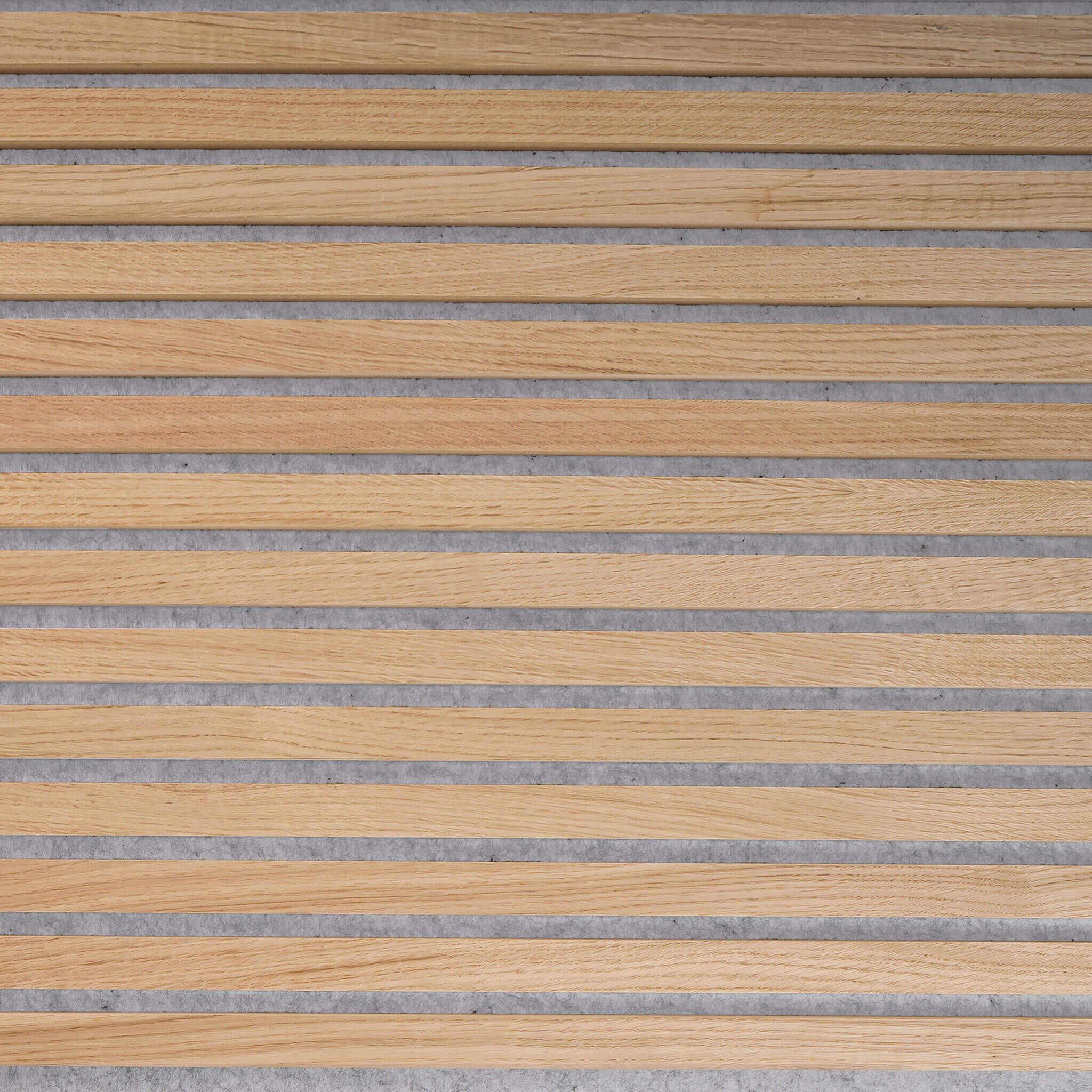 Akustikpaneele Walleu 240 x 60 cm | Natürliche Eiche - Filz Grau