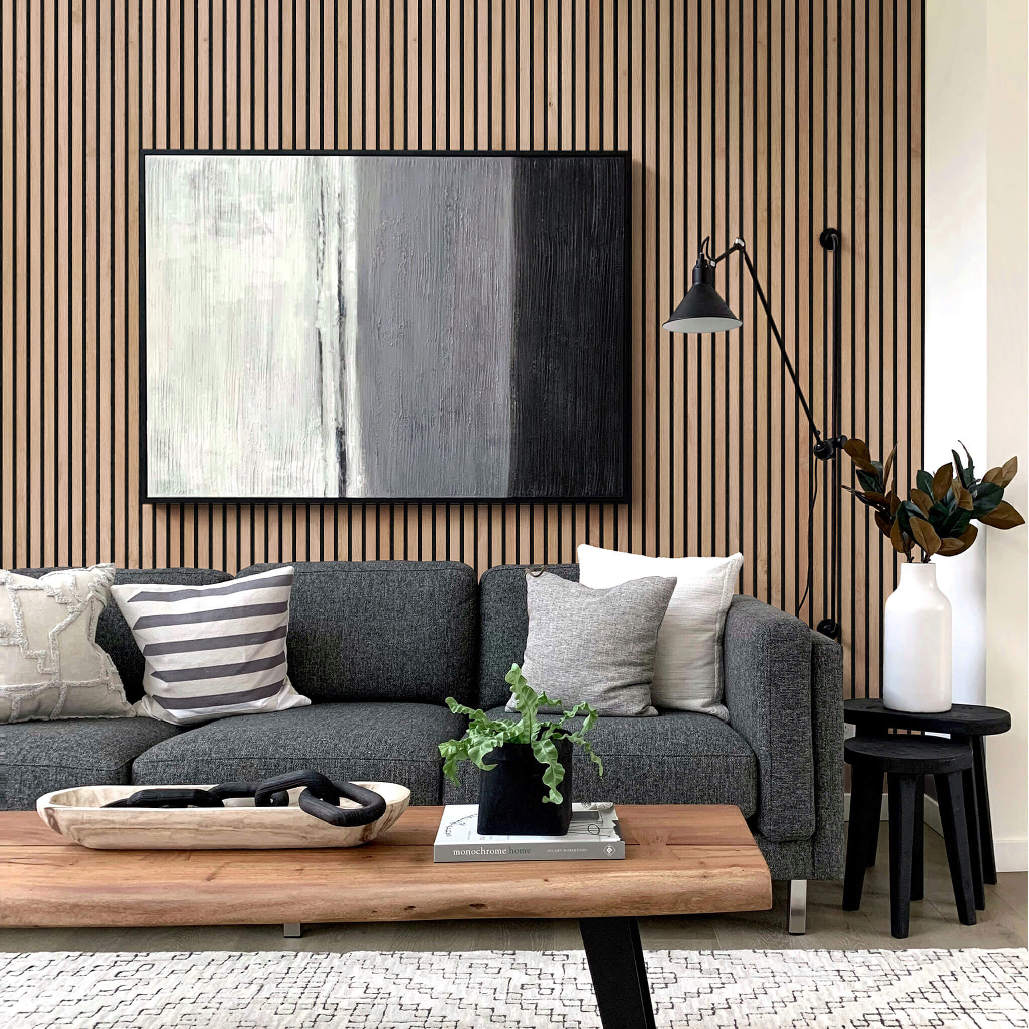 Akustikpaneele Walleu 240 x 60 cm | Eiche Rustikal