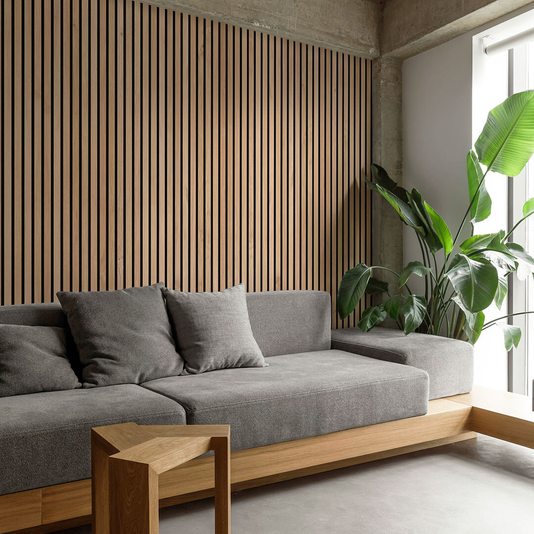 Akustikpaneele Walleu 240 x 60 cm | Eiche Rustikal