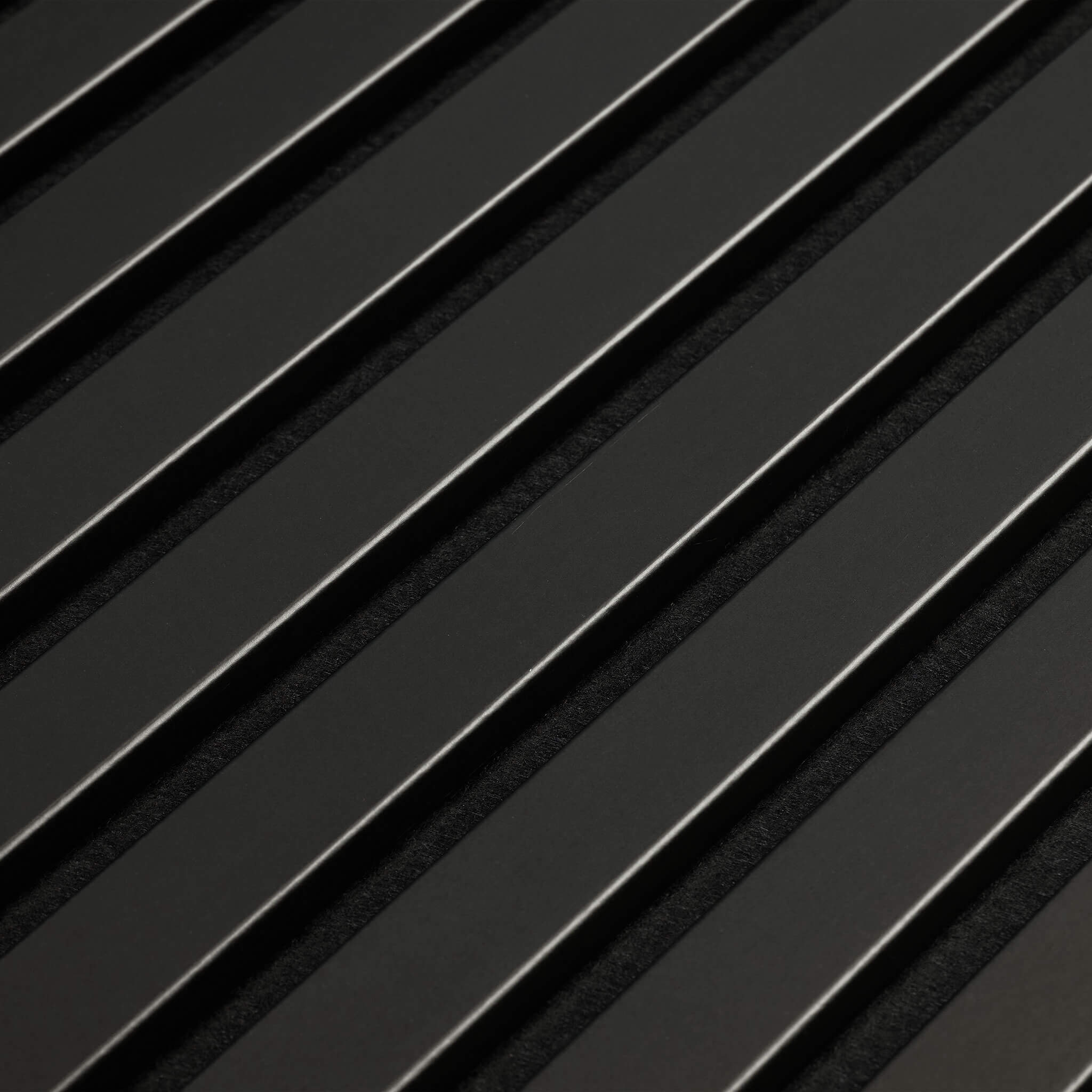 Akustikpaneele Walleu 240 x 60 cm | Schwarz