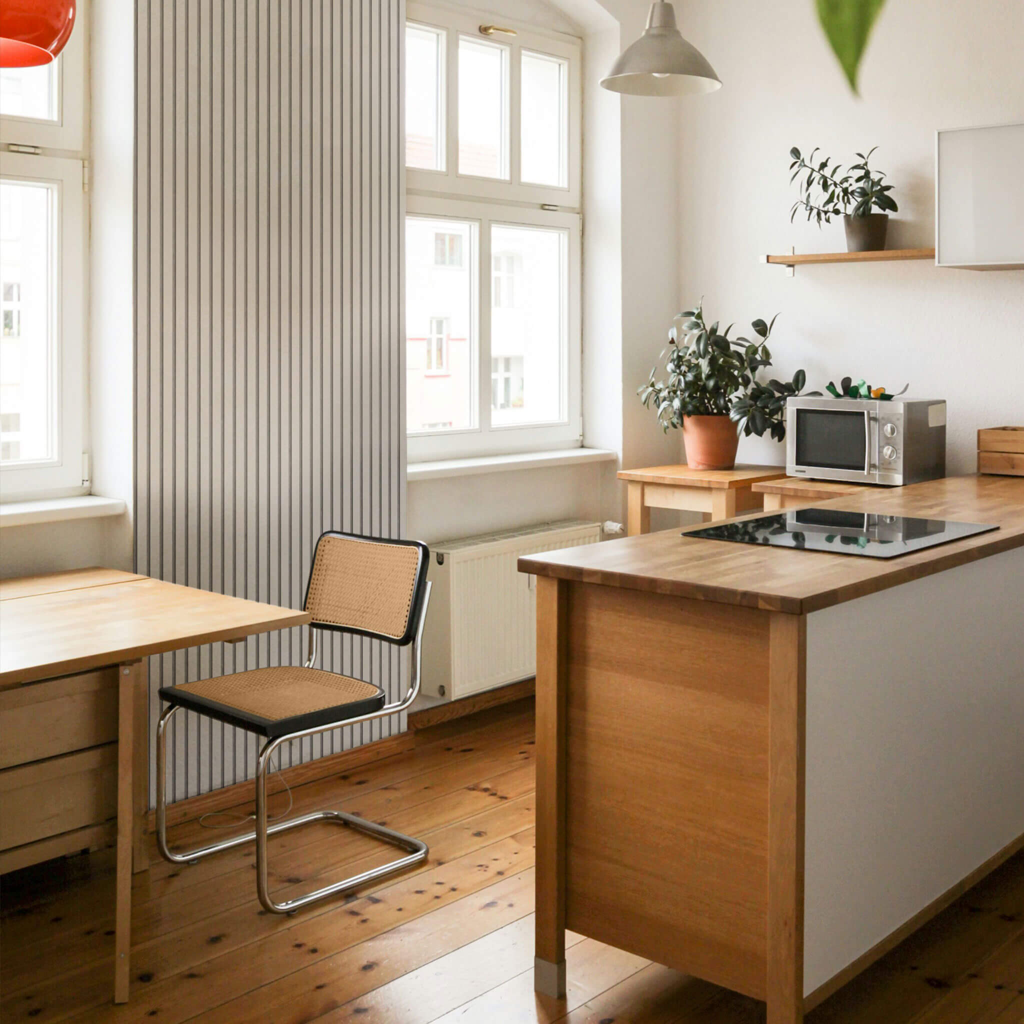 Akustikpaneele Walleu 240 x 60 cm | Weiß