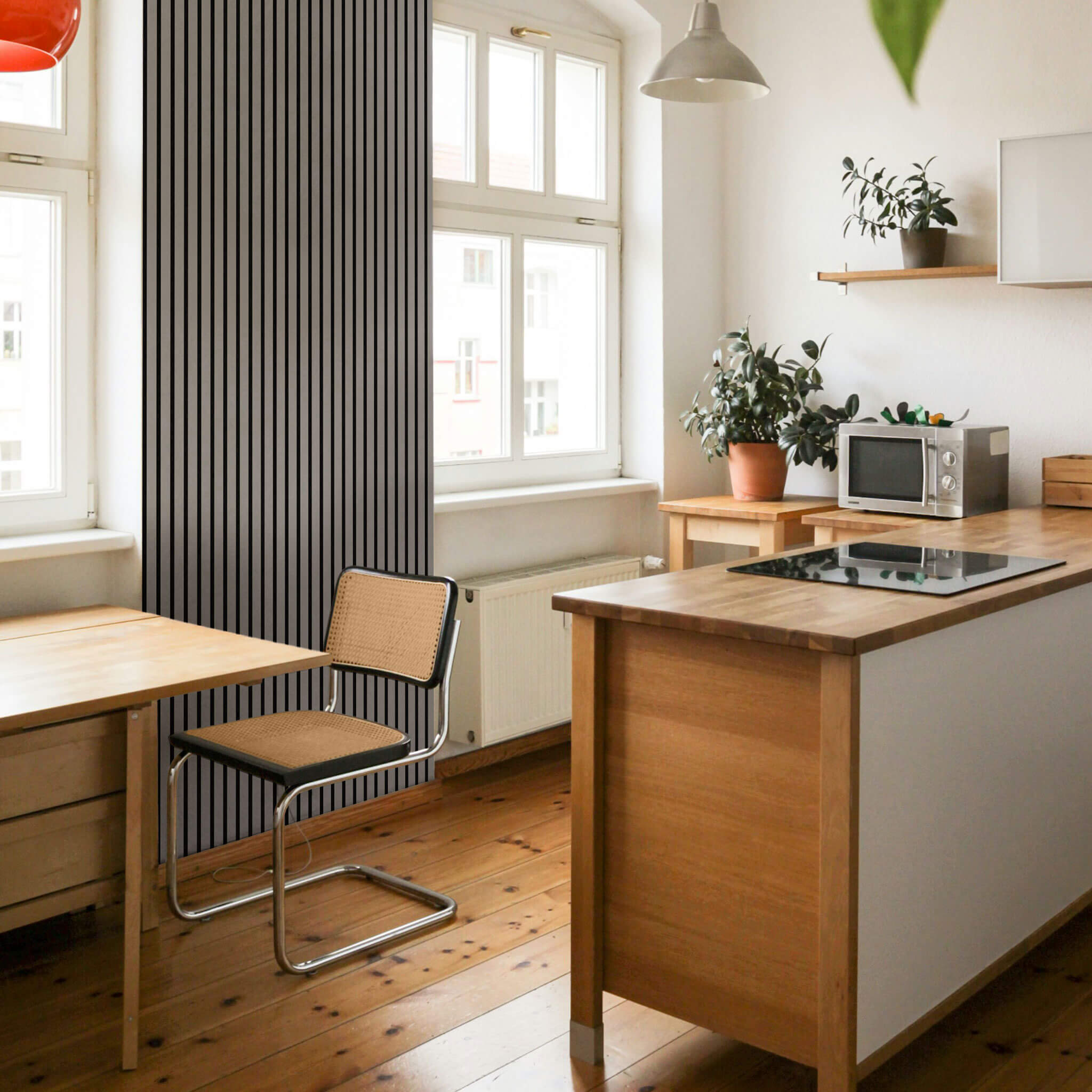 Akustikpaneele Walleu 240 x 60 cm | Grau