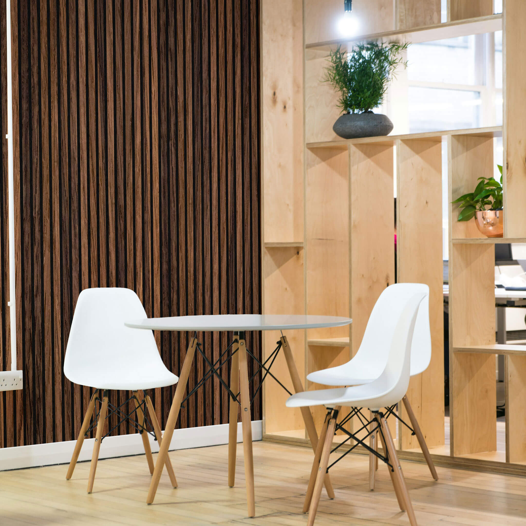 Akustikpaneele Walleu 240 x 60 cm | Eiche Geräuchert