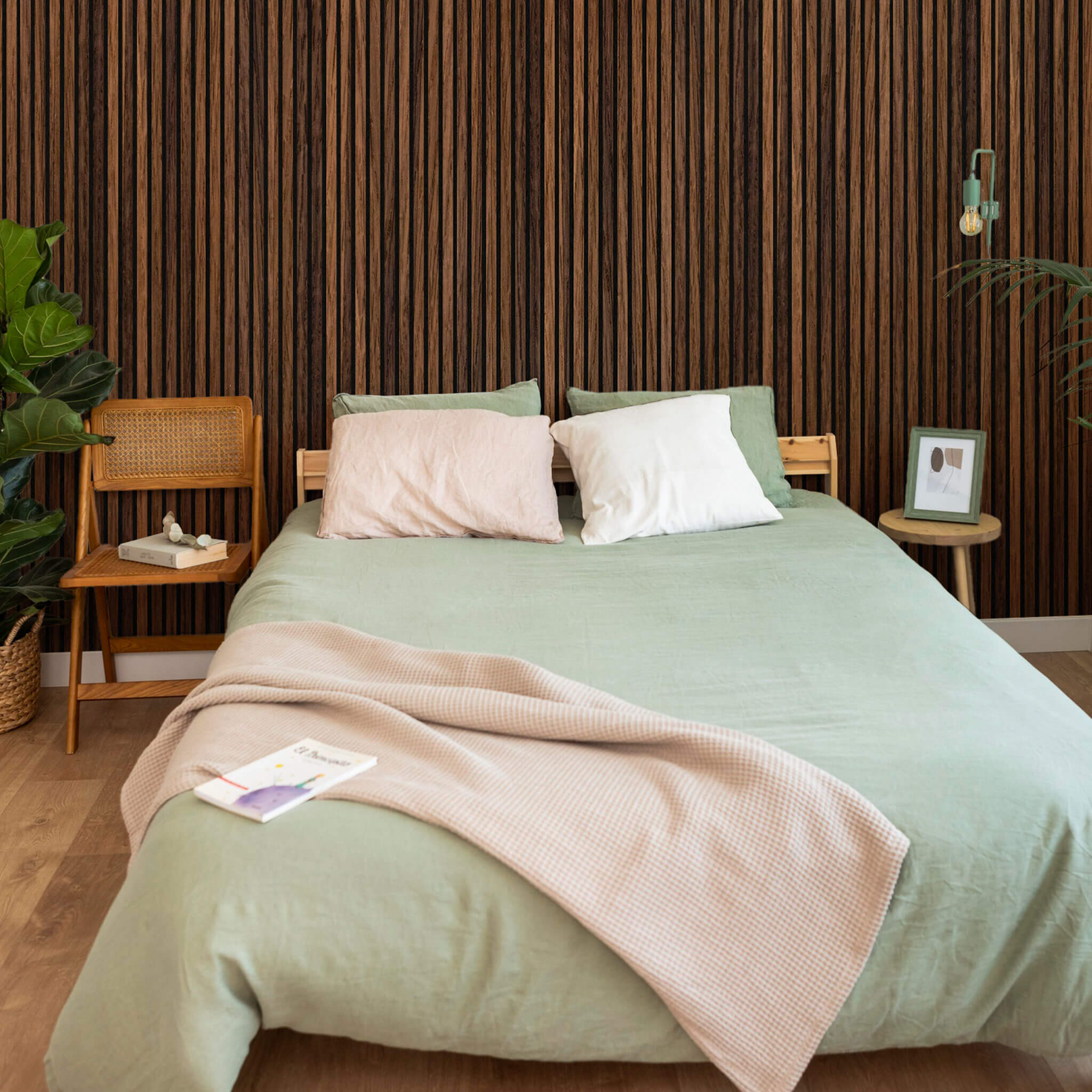 Akustikpaneele Walleu 240 x 60 cm | Eiche Geräuchert