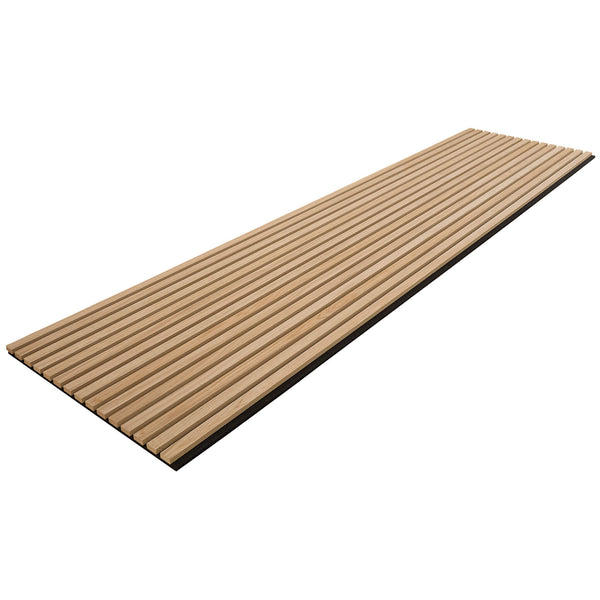 Akustikpaneele Walleu 240 x 60 cm | Natürliche Eiche - Schwarzer Filz