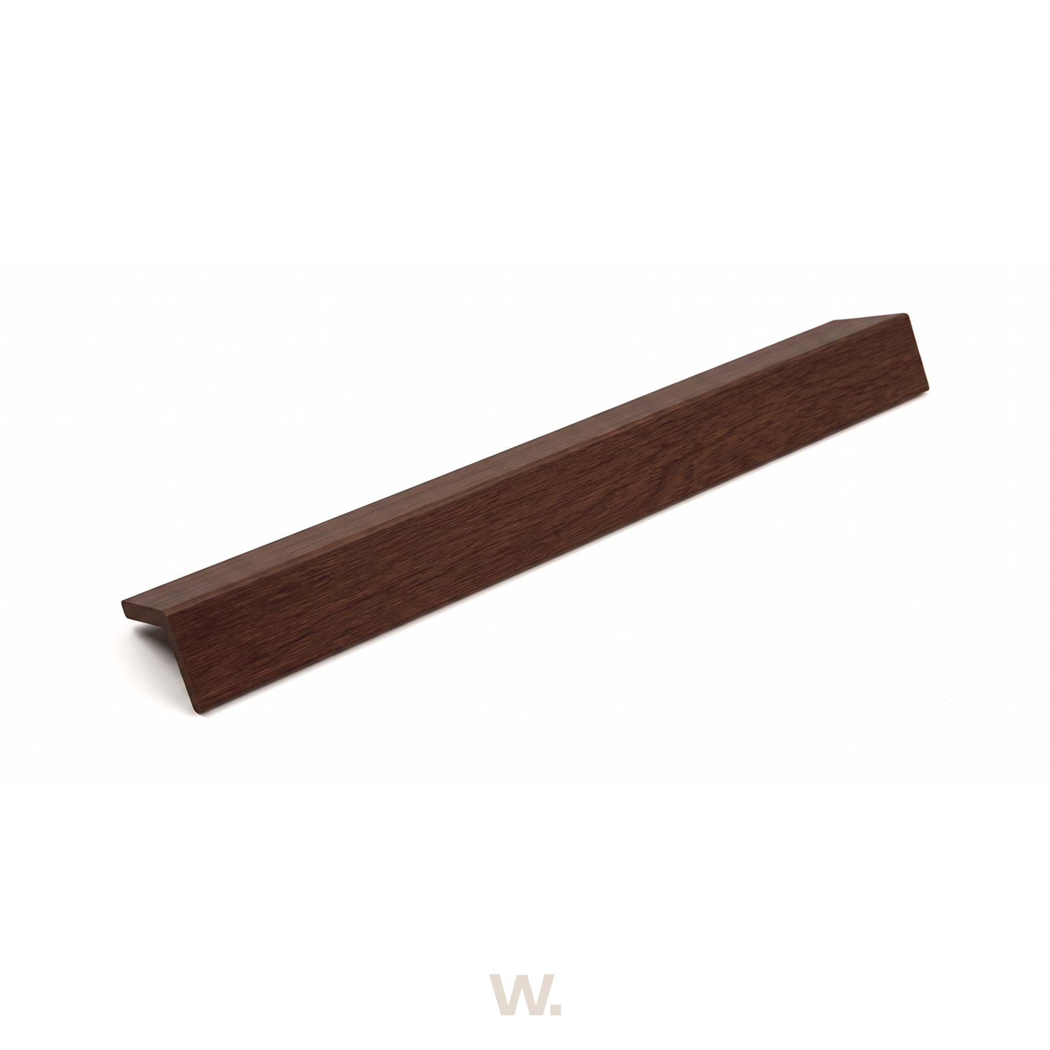 WPC-Abschlussprofil | 6 x 4 x 290cm (2er-Pack) | Nussbaum