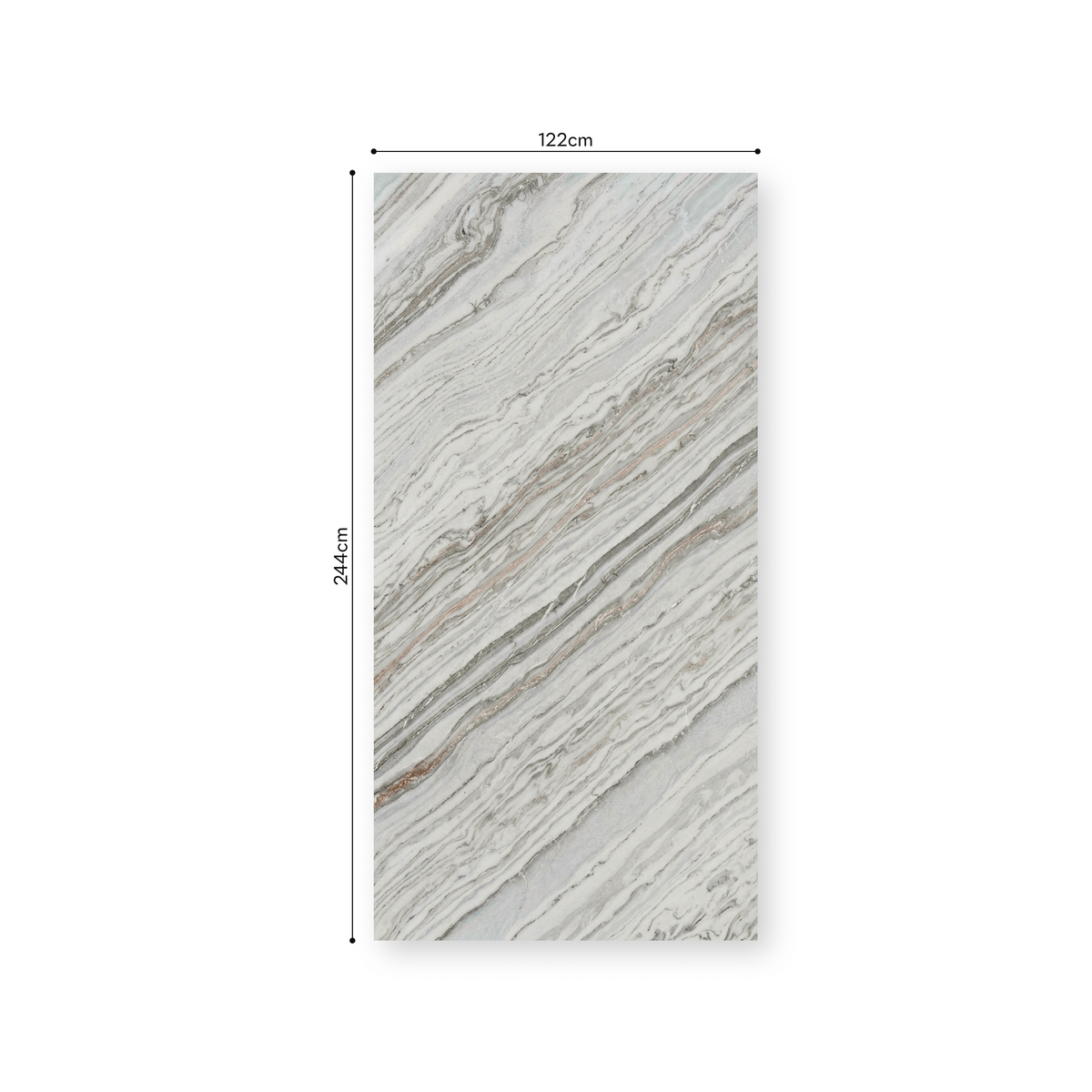 Folha Petra Flex com medidas 244 x 122 cm