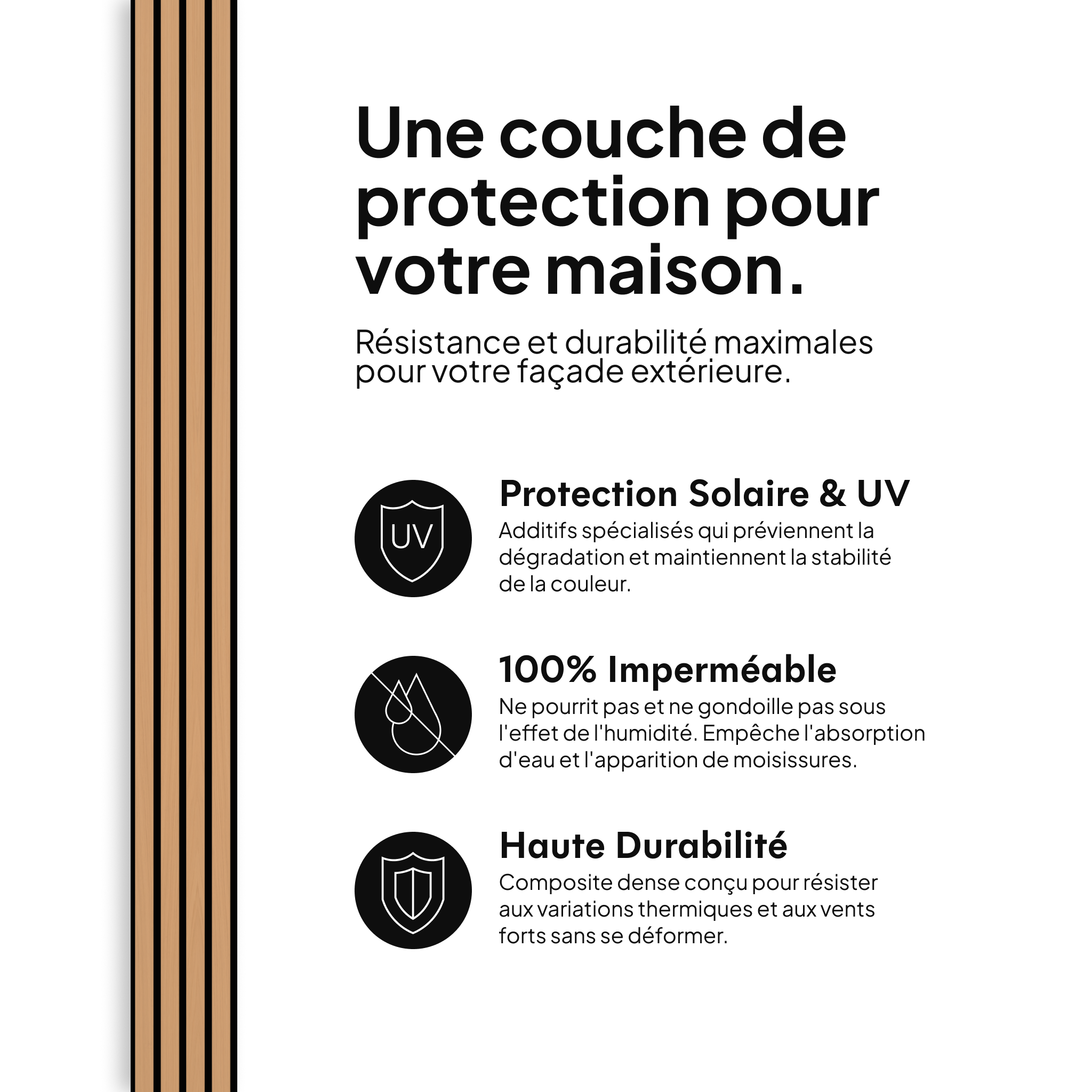 Protection solaire & UV, 100 % imperméable et haute durabilité #lang:fr