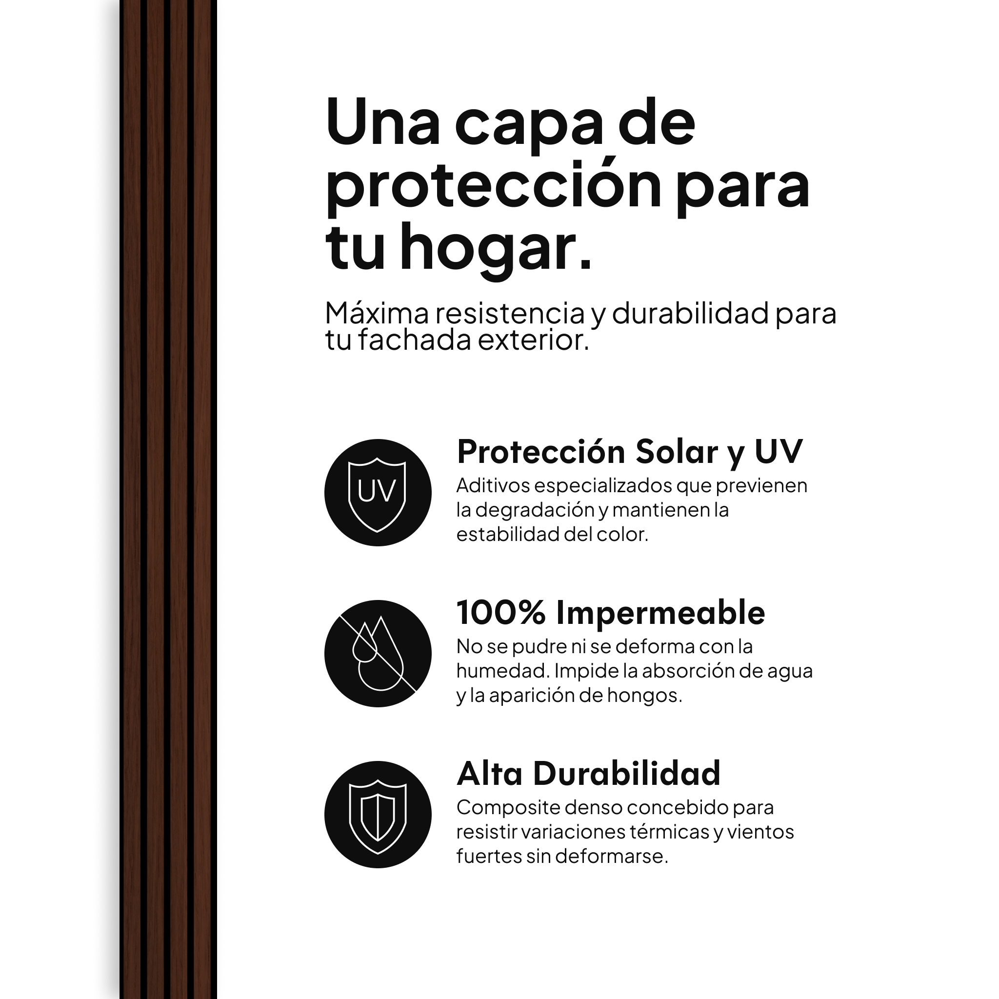Protección solar y UV, 100% impermeable y alta durabilidad #lang:es